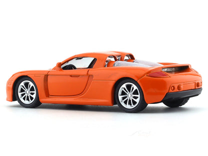 Road Burner 1:36 Orange Die-Cast Sports Car with Pull-Back Action & Opening Doors