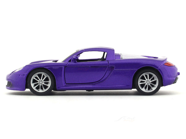 Road Burner 1:36 Purple Die-Cast Sports Car with Pull-Back Action & Opening Doors