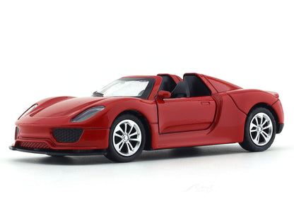 Road Burner 1:36 Red Die-Cast Sports Car with Pull-Back Action & Opening Doors