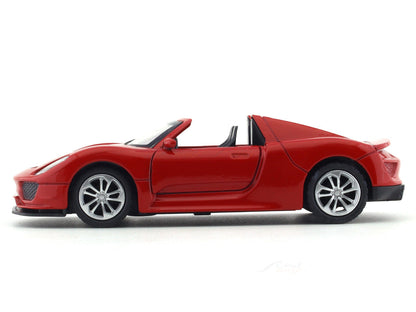 Road Burner 1:36 Red Die-Cast Sports Car with Pull-Back Action & Opening Doors