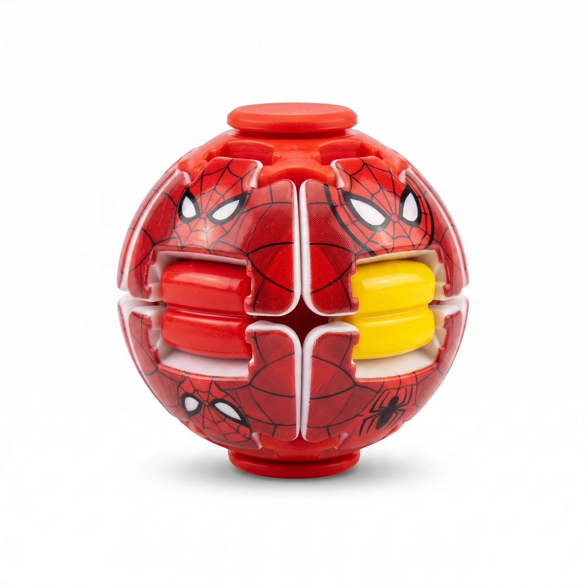 Superhero Fingertip Spinning Fidget Ball – Push Button Sensory Toy (1 Random Piece)