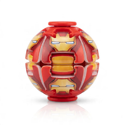 Superhero Fingertip Spinning Fidget Ball – Push Button Sensory Toy (1 Random Piece)