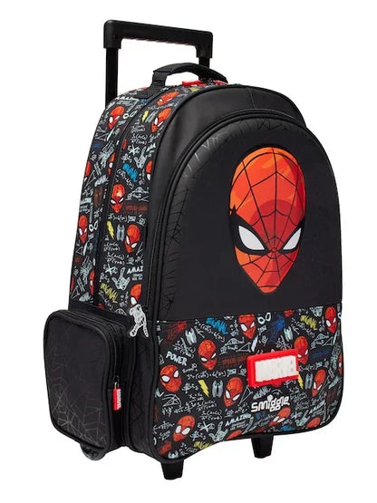 Smiggle School Bag : Spider-Man Colorful & Stylish 18 Inch Trolley Backpack for Kids - Jaiman Toys
