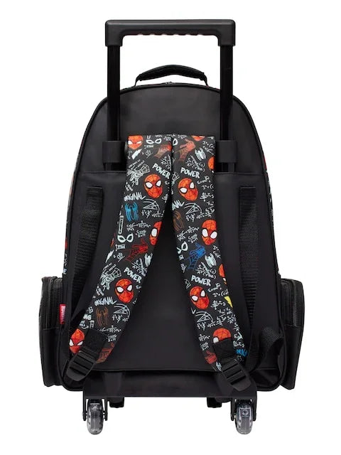 Smiggle School Bag : Spider-Man Colorful & Stylish 18 Inch Trolley Backpack for Kids - Jaiman Toys