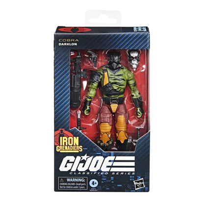 G.I. Joe Classified Series #155 Darklon 6-Inch Action Figure with 6 Accessories – Collectible - Jaiman Toys