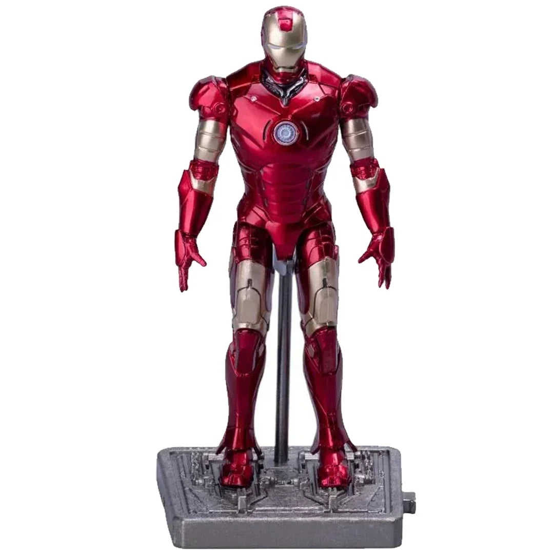 Marvel Iron Man Mark 3 with Hall of Armor – Light-Up Display Chamber (4-Inch Figure)