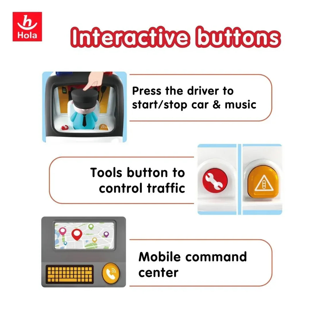 Hola Early Learning Police Car – Interactive Educational Toy for Toddlers - Jaiman Toys