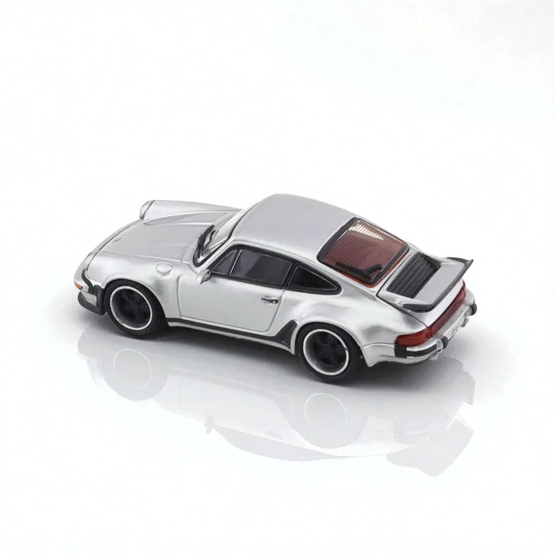 Rhino Model 1:64 Porsche Singer Turbo Study 930 Silver diecast scale model collectible - Jaiman Toys