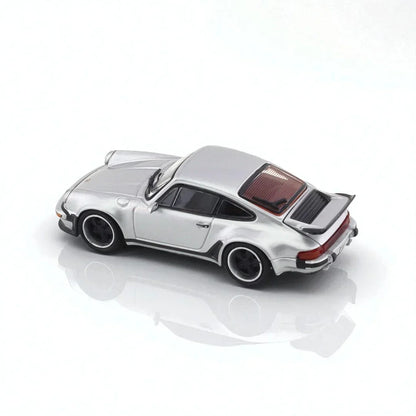 Rhino Model 1:64 Porsche Singer Turbo Study 930 Silver diecast scale model collectible - Jaiman Toys