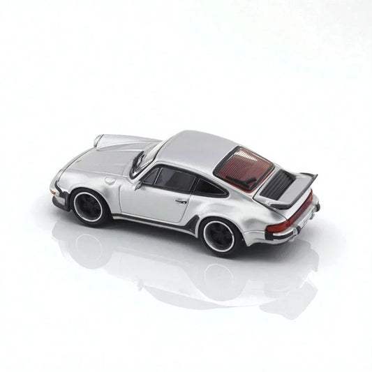 Rhino Model 1:64 Porsche Singer Turbo Study 930 Silver diecast scale model collectible - Jaiman Toys