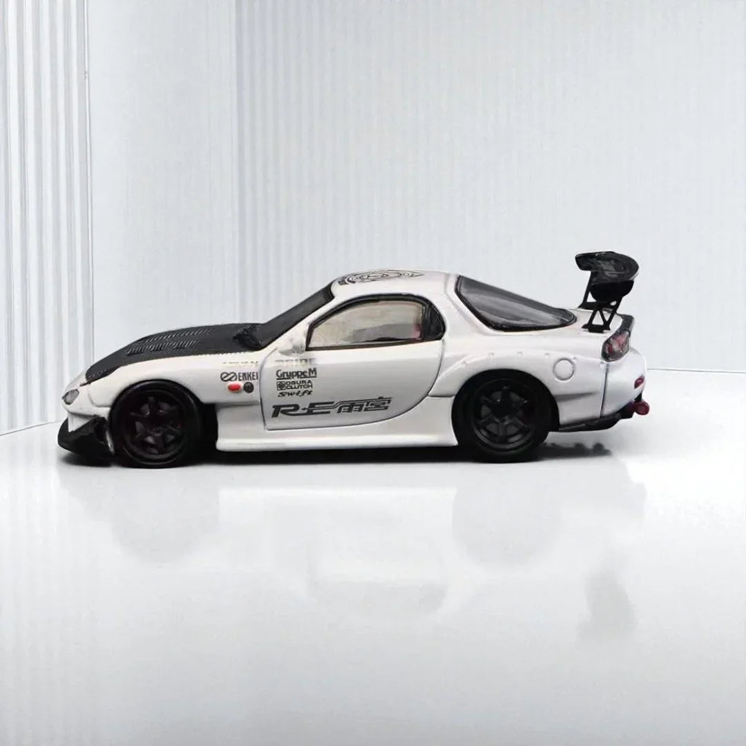 Master 1:64 MAZDA RX-7 White Diecast Car Model - Jaiman Toys