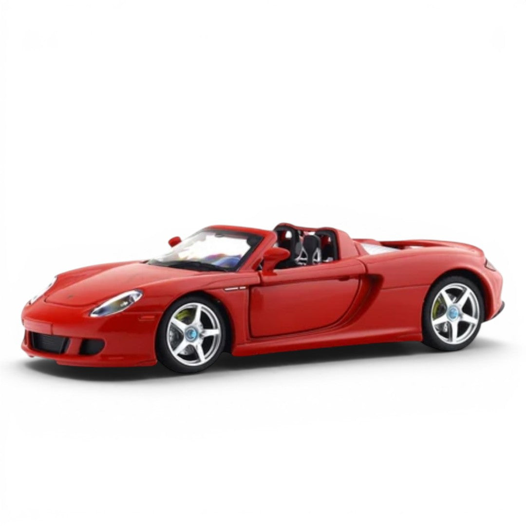 MSZ 1:24 Porsche Carrera GT Red Die-Cast Model Car with Openable Doors, Bonnet & Engine Cover | Street Series