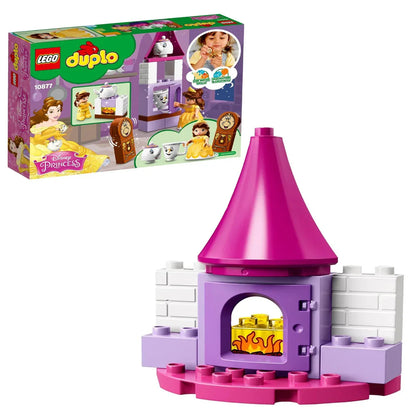 LEGO 10877 Duplo Disney Princess Belle’s Tea Party  (19 Pcs) – Building Blocks Set for Kids 2–5 Years, Educational Disney Toy