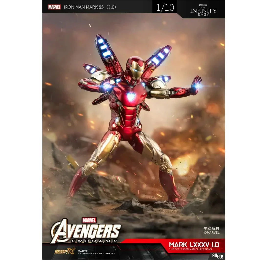 ZD Toys Marvel Avengers Endgame Iron Man Mark 85 Action Figure – Collectible Toy - Jaiman Toys