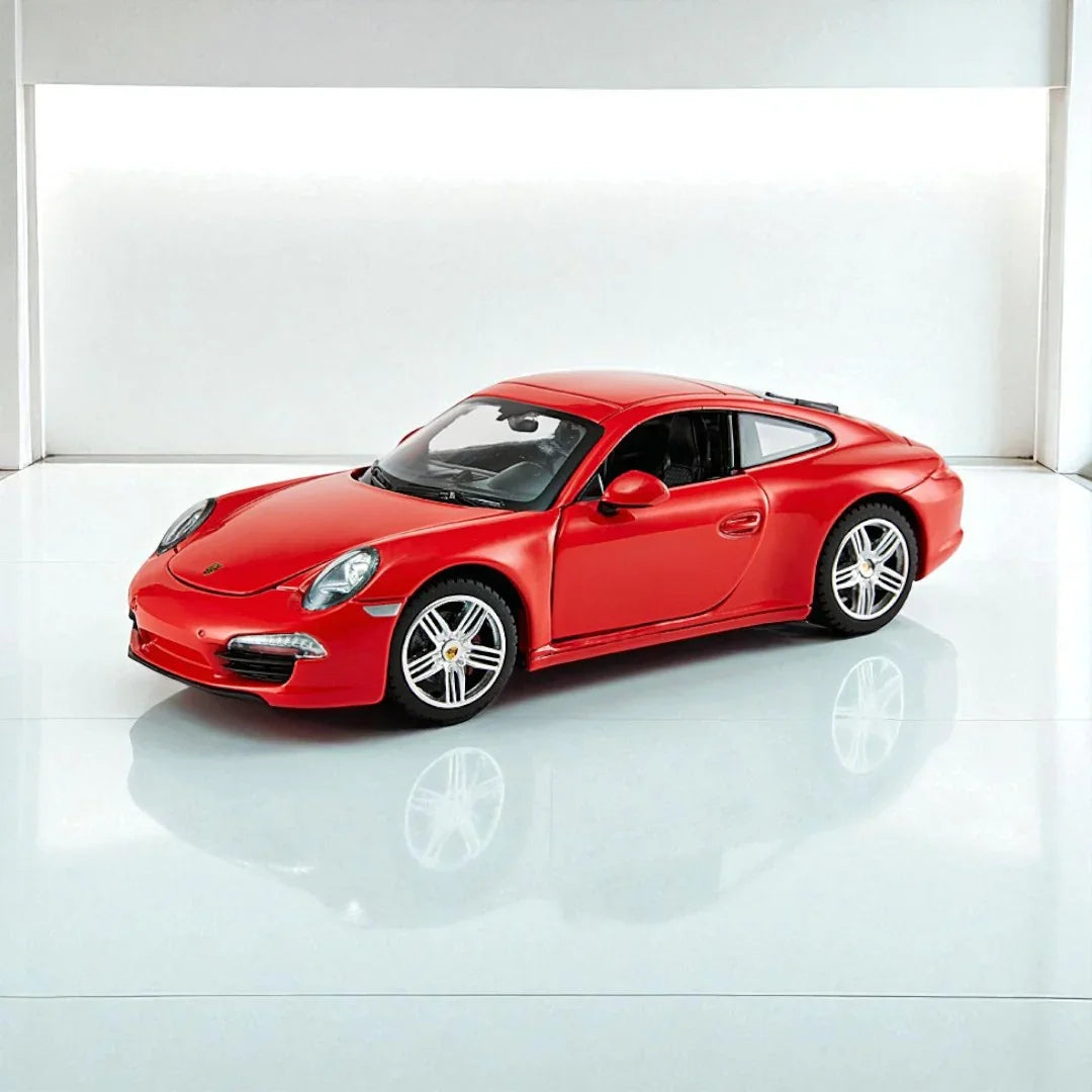 Rastar 1:24 Porsche 911 Carrera S Diecast Model – Red | Openable Doors, Premium Collectible Car (56200) - Jaiman Toys