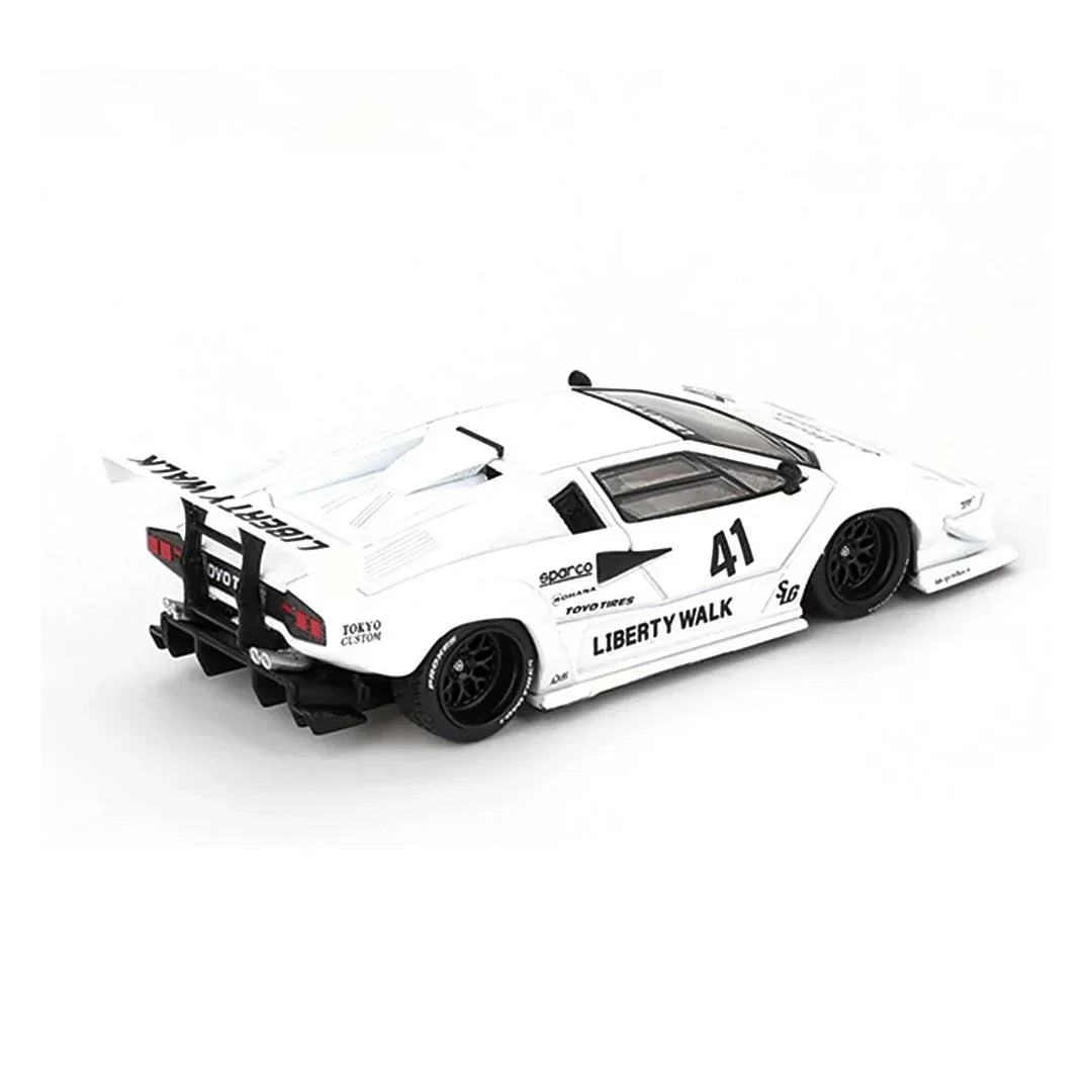 MINI GT Lamborghini Countach LB-Works – 2024 Tokyo Auto Salon Edition | White Diecast Model | 1:64 Scale - Jaiman Toys