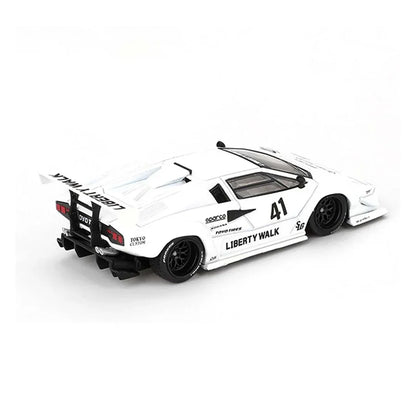 MINI GT Lamborghini Countach LB-Works – 2024 Tokyo Auto Salon Edition | White Diecast Model | 1:64 Scale - Jaiman Toys