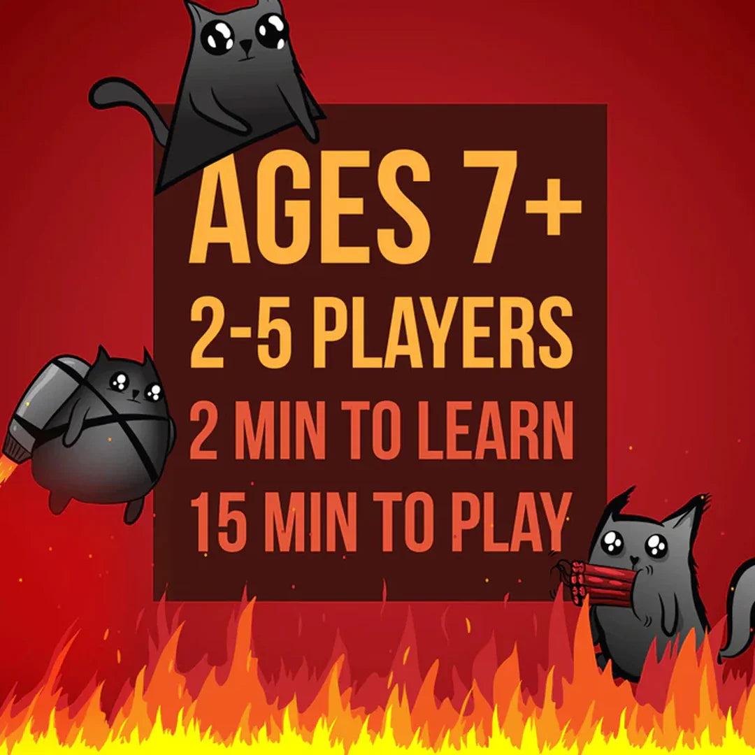 Exploding Kittens 2-Player Edition Card Game – Fast & Funny Strategy Game - Jaiman Toys