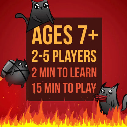 Exploding Kittens 2-Player Edition Card Game – Fast & Funny Strategy Game - Jaiman Toys