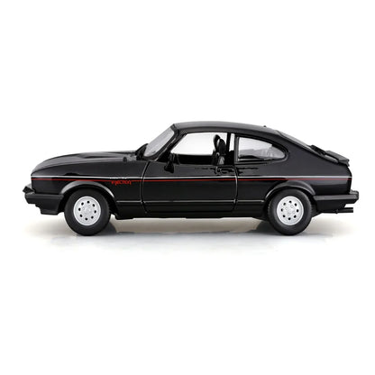 Bburago 1:24 Scale 1982 Ford Capri GT Diecast Model – Black Collectible Car
