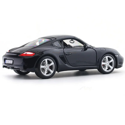 Maisto Porsche Cayman S Black 1:18 Scale Diecast Model Car – Licensed Collectible Sports Car Replica