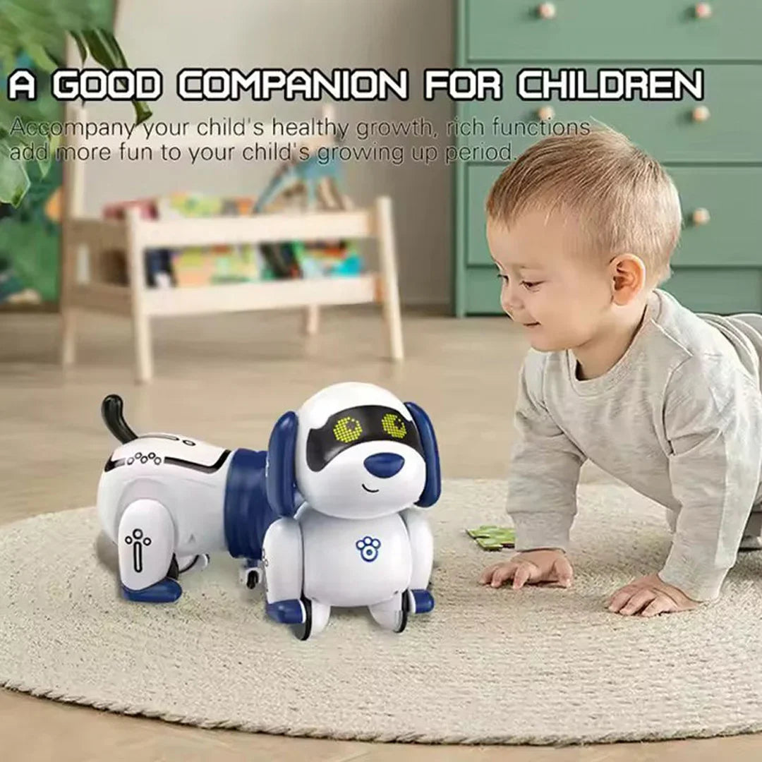 Elegant RC Intelligent Dachshund Robot Dog – Programmable, Touch-Activated with Music - Jaiman Toys