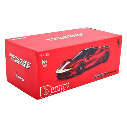 Bburago 1:18 Ferrari SF90 Stradale Red Signature Series | Licensed Diecast Supercar Collectible