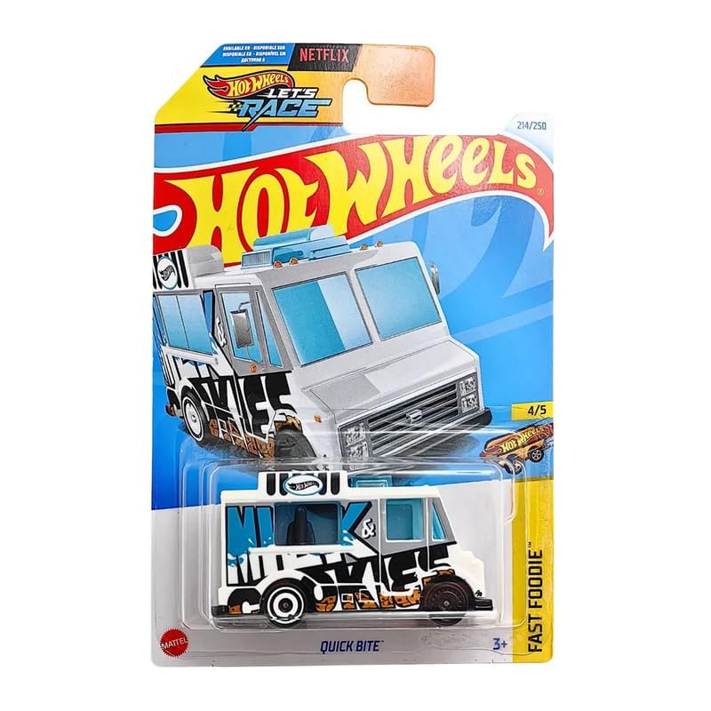 Hot Wheels Let's Race Netlix Quick Bite Fast Foodie for Ages 3 and Up (White)