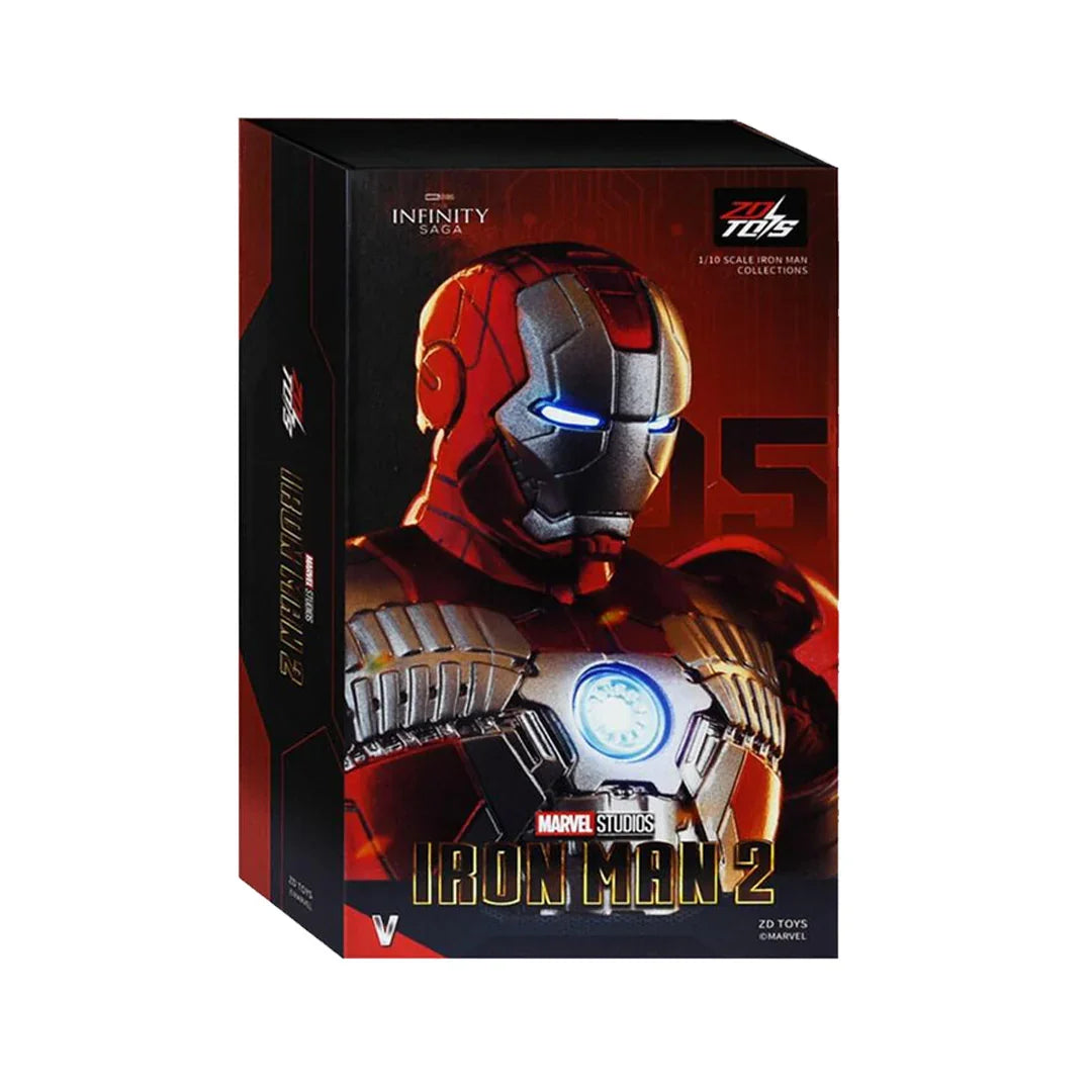 ZD Toys Marvel Iron Man Mark V with Hologram Action Figure | 1/10 Scale Collectible - Jaiman Toys