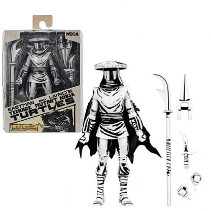 NECA TMNT Elite Foot Ninja Guard Black & White Action Figure - Jaiman Toys