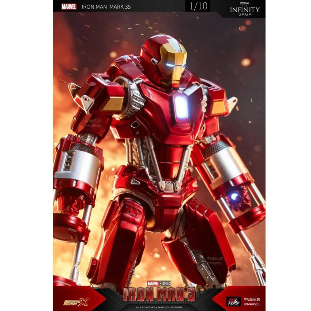 ZD Toys Marvel Avengers Iron Man Mark XXXV (MK35) 1/10 Scale Action Figure Set - Jaiman Toys