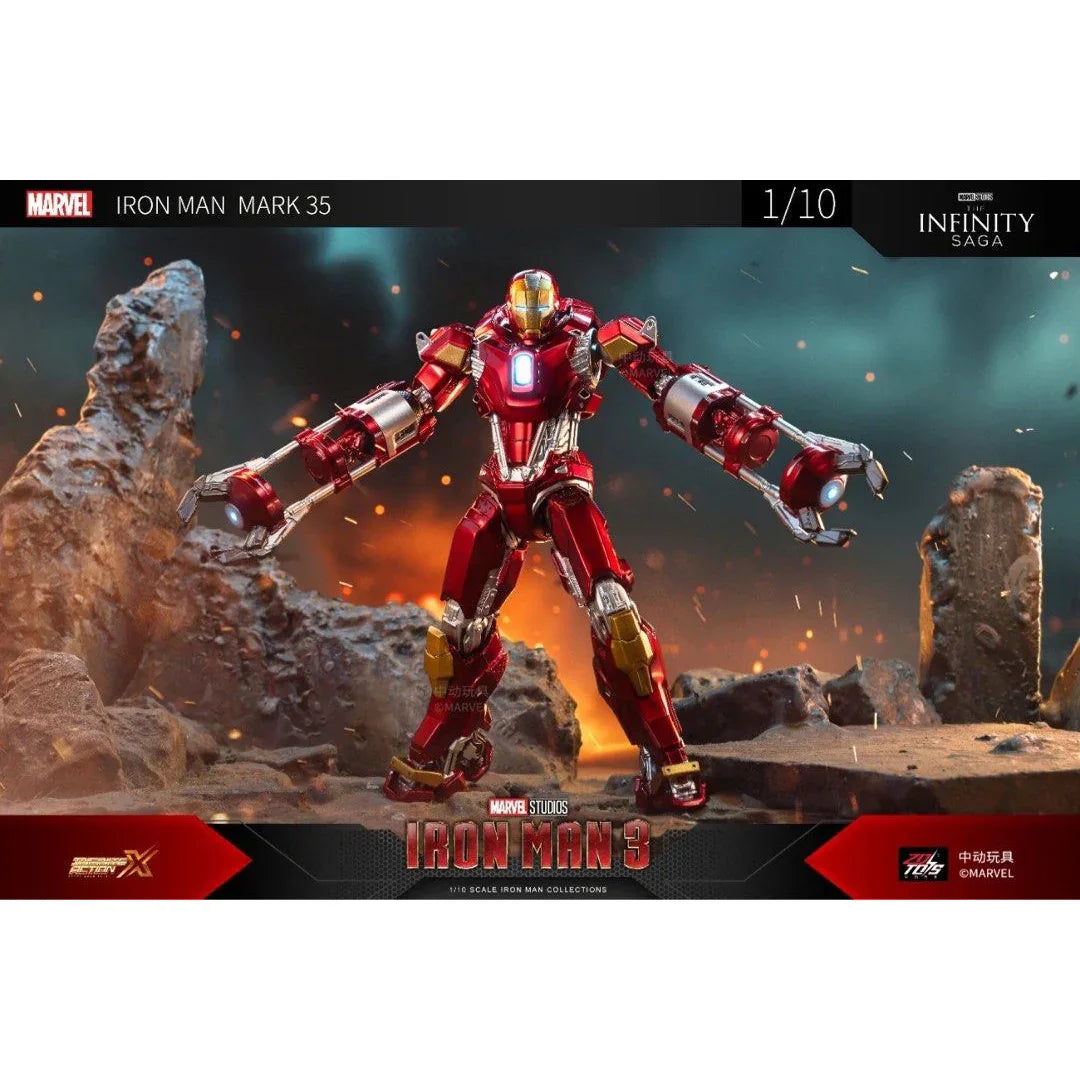 ZD Toys Marvel Avengers Iron Man Mark XXXV (MK35) 1/10 Scale Action Figure Set - Jaiman Toys