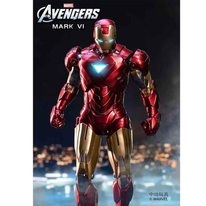 ZD Toys Ultimate Action Figure Iron Man Mark VI Action Figure – Light‑Up Armor Edition (1907-06) - Jaiman Toys