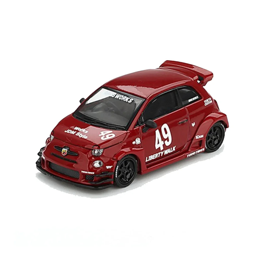 Mini GT 1:64 LB-WORKS x Abas Works ABARTH 595 (Red, RHD) - Jaiman Toys