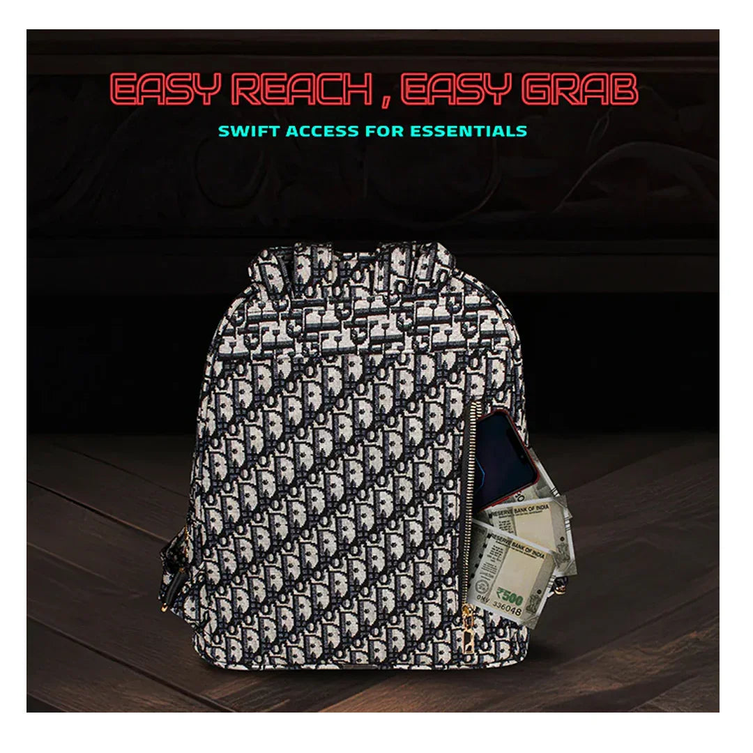 HOOKABA Dazz Roll Women’s LED Backpack – App-Controlled Pixel Display, Stylish Waterproof Bag (14L) - Gray - Jaiman Toys