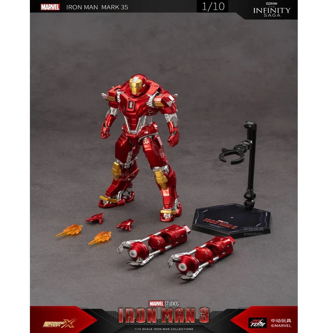 ZD Toys Marvel Avengers Iron Man Mark XXXV (MK35) 1/10 Scale Action Figure Set - Jaiman Toys