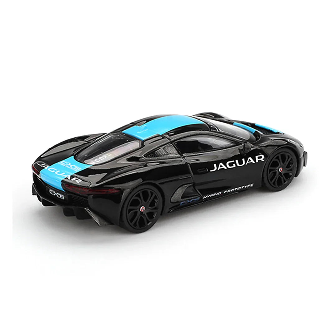 Mini GT 1:64 Jaguar C-X75 Black LHD Diecast Scale Model Car