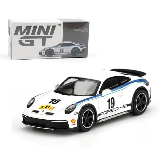 Mini GT 1:64 Porsche 911 Dakar Rally 1974 RHD – Diecast Scale Model Car Collectible | Classic Off-Road Racing Edition