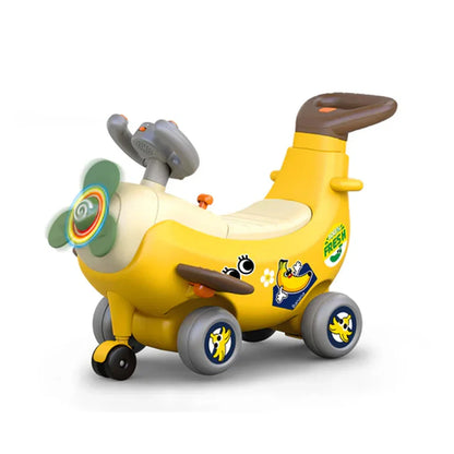 4-in-1 Convertible Sliding Ride-On – Banana Plane & Stroller Walker for Kids (Ages 5–7) - Jaiman Toys
