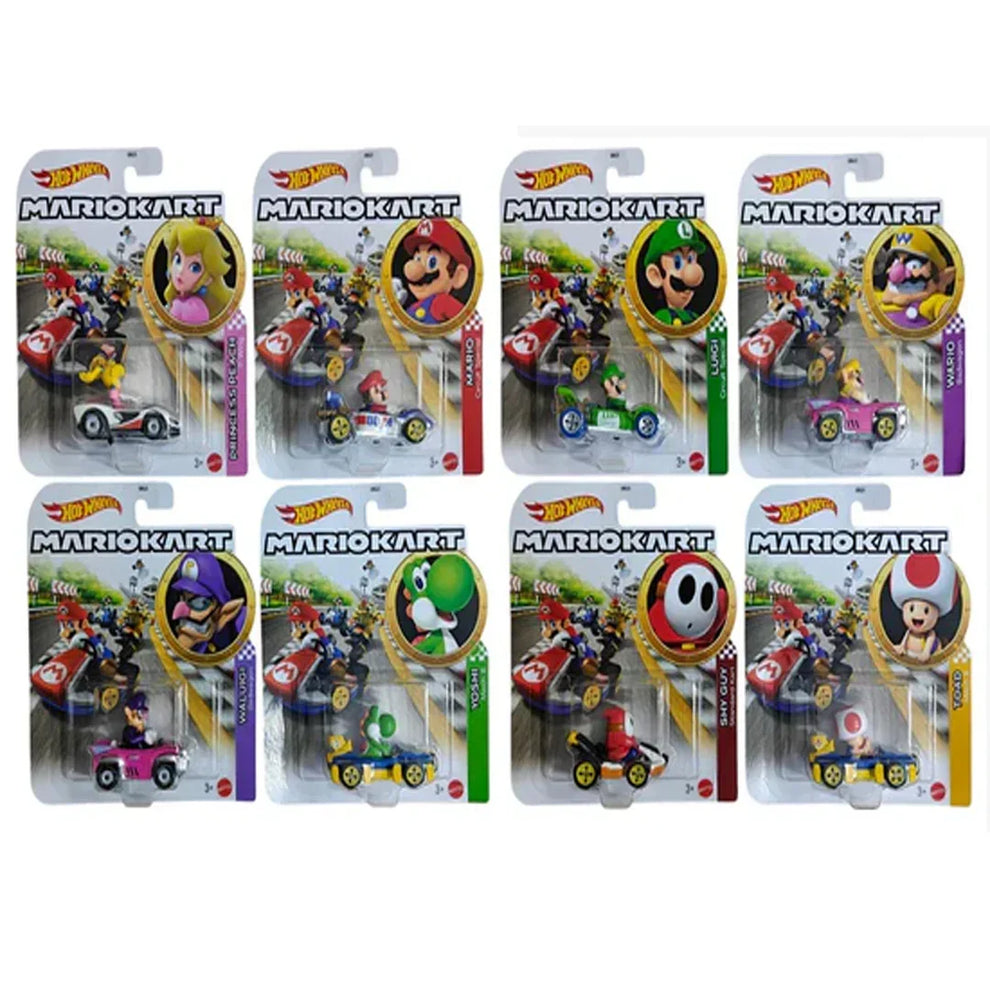 Hot Wheels Mario Kart - Voiture en métal 1/64 - Personnage Toad, Standard Kart