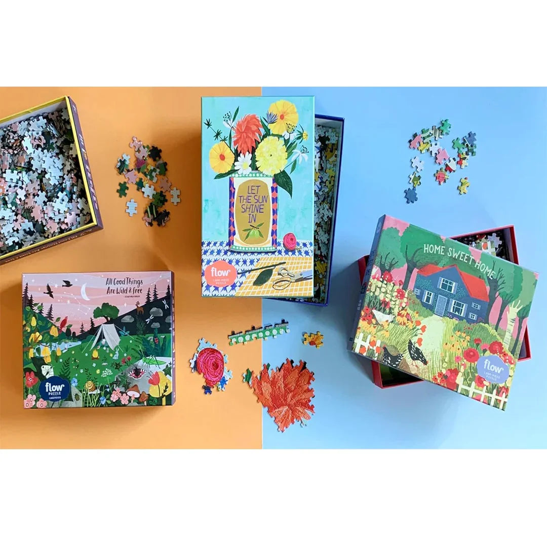 Home Sweet Home 1,000-Piece Jigsaw Puzzle | Cozy Cottage Scene | Family Puzzle Game (2020 Edition)