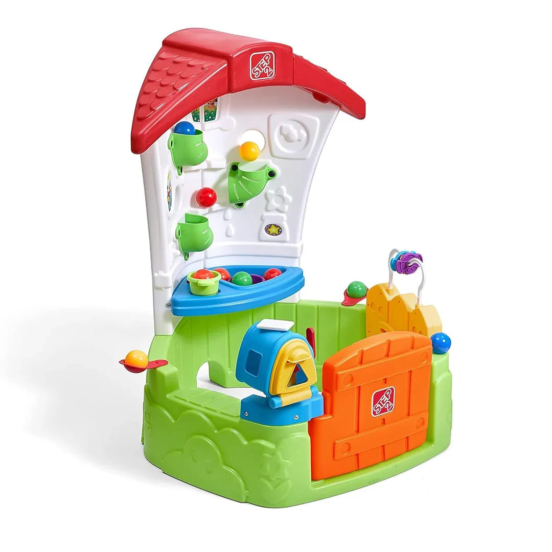 Step2 Kids Corner House – Indoor/Outdoor Playhouse for Ages 1–2 with Interactive Door & Gear Toys - Jaiman Toys