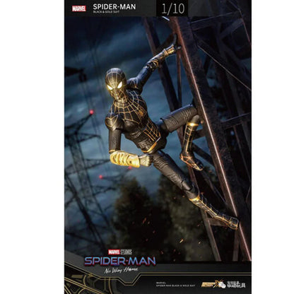 ZD Toys Marvel Spider-Man No Way Home Black & Gold Suit Action Figure – Collectible Toy - Jaiman Toys