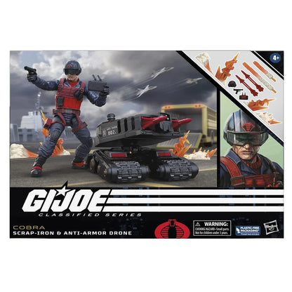G.I. Joe Classified Series #74 Scrap-Iron & Anti-Armor Drone 6-Inch Action Figure Set with 11 Accessories - Jaiman Toys