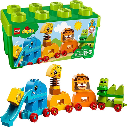 LEGO 10863 Duplo My First Animal Brick Box (34 Pcs) – Educational Building Blocks Set for Toddlers