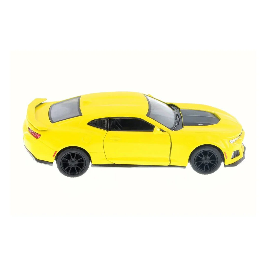 KiNSMART 1:36 Scale 2017 Chevrolet Camaro ZL1 Die-Cast Model Car - Yellow - Jaiman Toys
