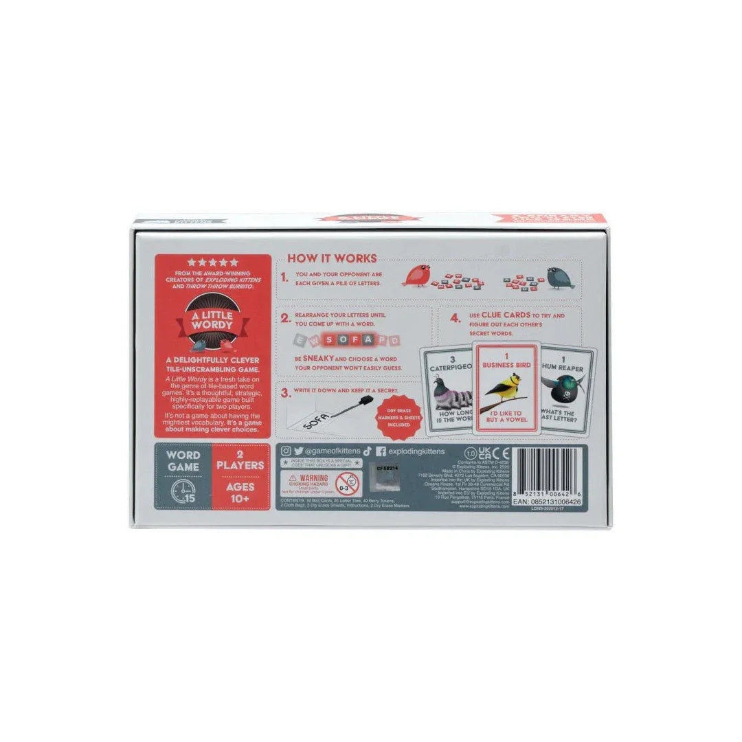 Exploding Kittens A Little Wordy – Clever Word Guessing Game for Adults & Families - Jaiman Toys