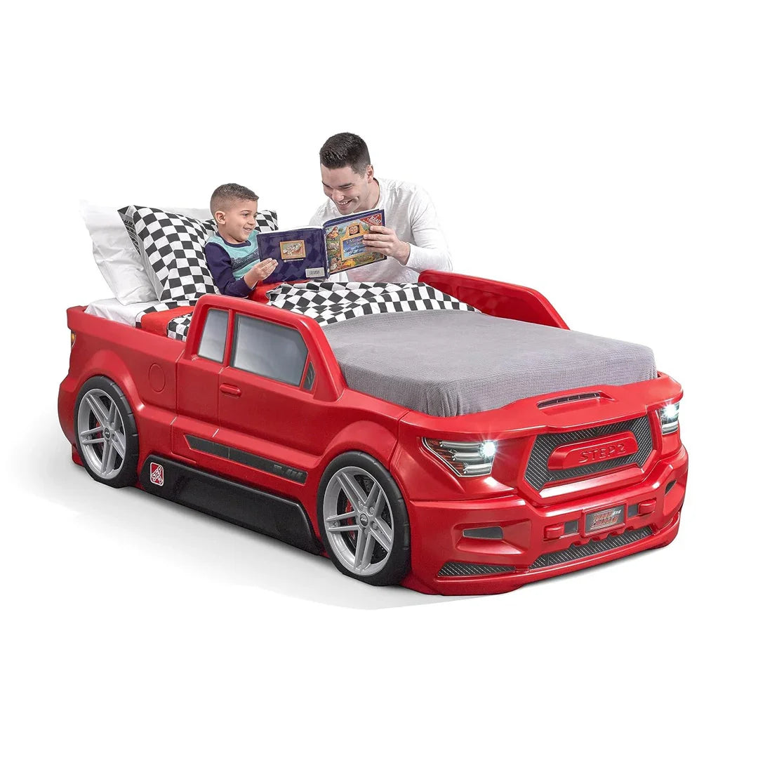 Step2 Turbocharged Twin Truck Bed – Kids’ Ride-On Playbed - Jaiman Toys