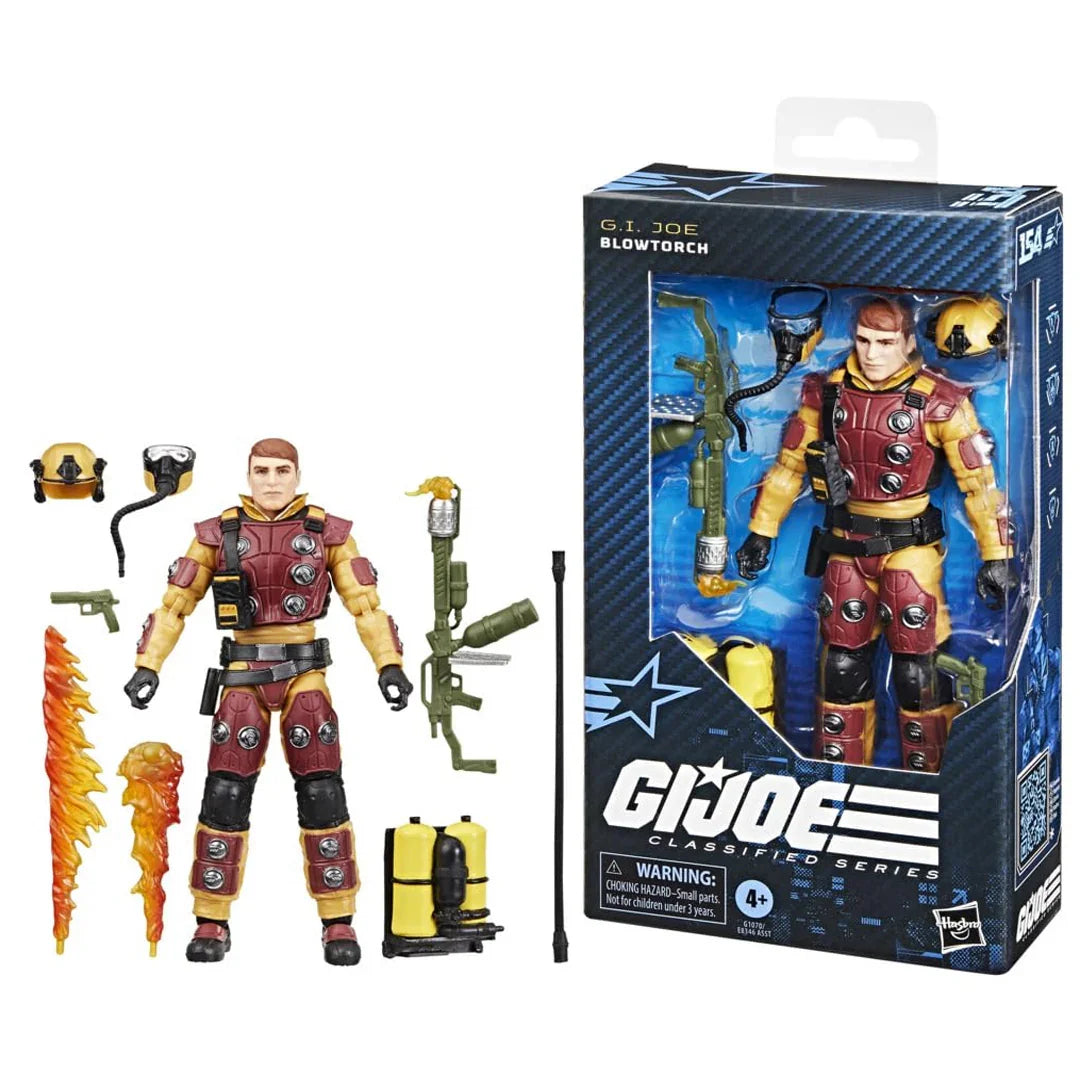 G.I. Joe Classified Series Blowtorch – 6 Inch Action Figure with 10 Accessories - Jaiman Toys