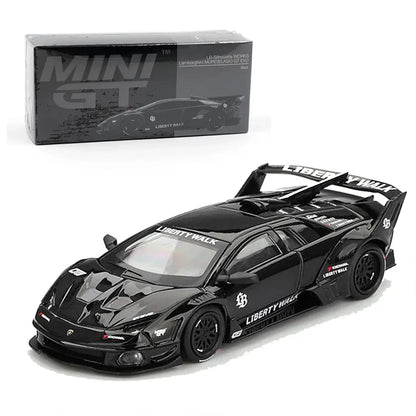 Mini GT 1:64 Toyota Supra A80 Top Secret GT-300 Purple (Blister) + Lamborghini Murcielago GT Evo Black – Set of 2 Diecast Cars